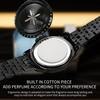 OLEVS Quartz Fragrance Stainless Date Brand Black Men's Watch, Steel, Waterproof, Display, Calendar, Luminous, Popular, Stylish, Name,