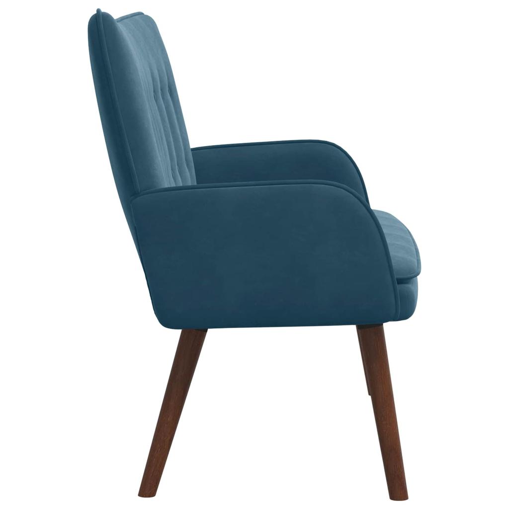 2 Seater Sofa Blue 115 x 61 x 87 cm Velvet (V)
