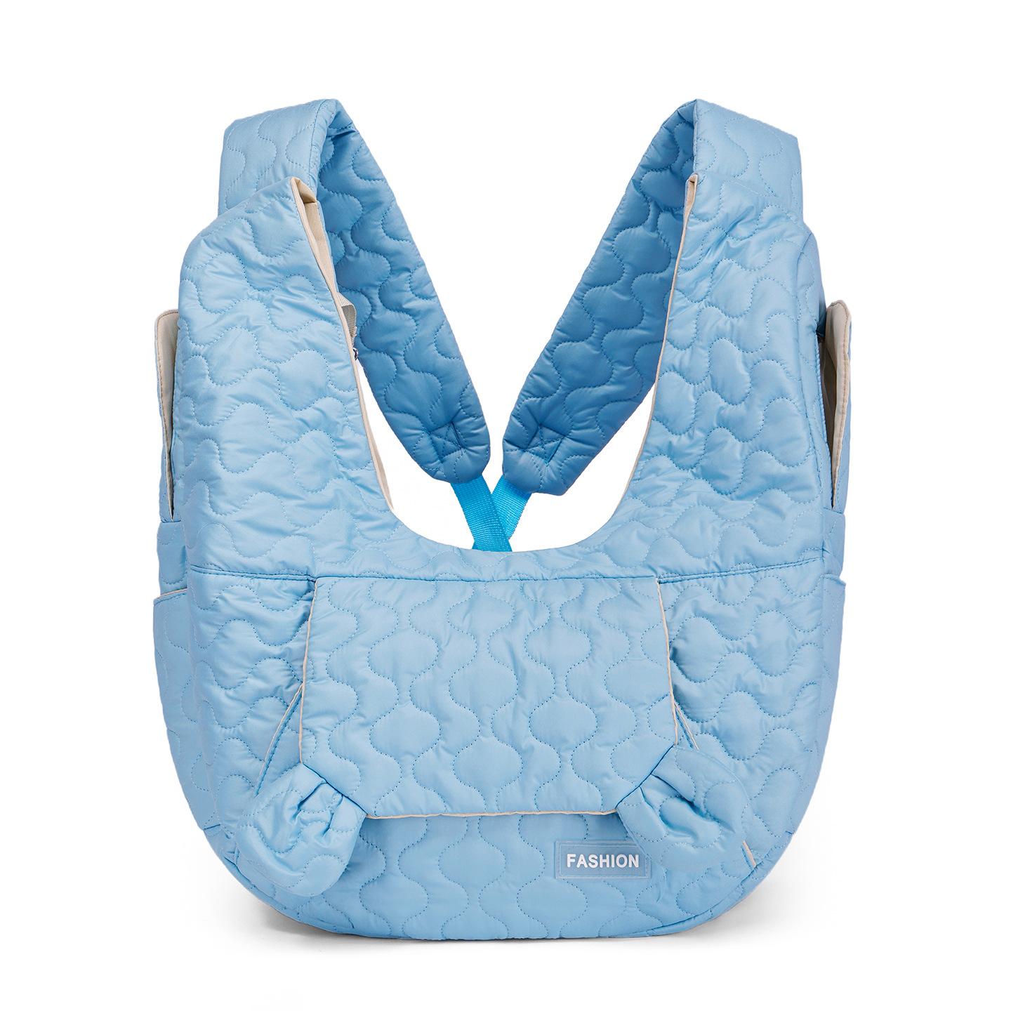 

Extra Large Capacity Winter Pet Chest Bag Waterproof Wind Resistant Portable Travel Carrier for Dogs and Cats Dog Backpack небесно-голубой