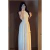 White suspender neck dress women's summer French retro temperament high-end design dress long dress