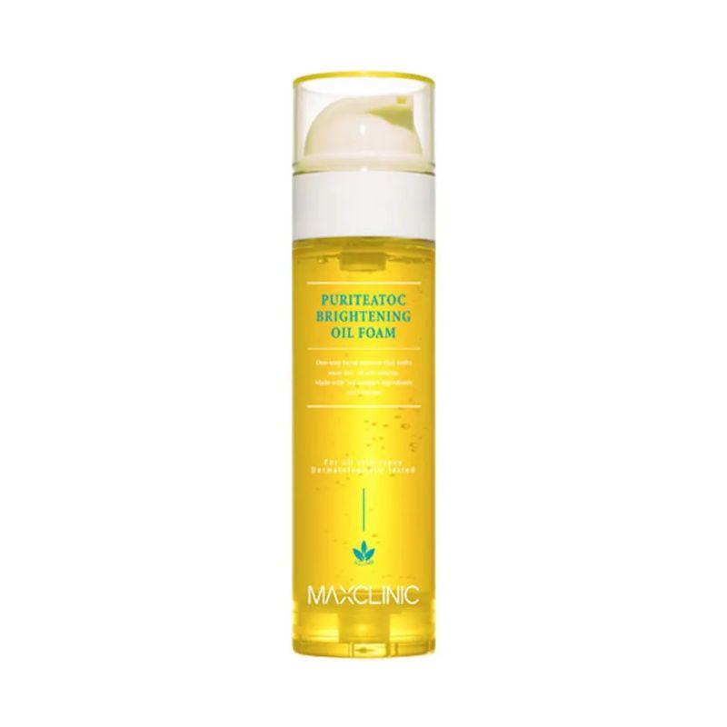 Maxclinic Purity Talk Brightening Oil Foam Cleanser Radiance & Deep Cleansing Facial Wash 110g + 2 Sachets Gift