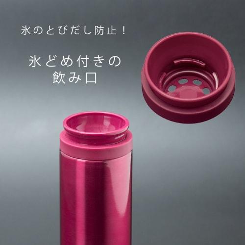 Atlas AS-350R 350ml Vacuum Insulated Stainless Steel Water Bottle, Lightweight, Double-Walled, for Hot and Cold Water, Red