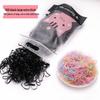 Children's Extra Thick Black Elastic Hair Ties - No Damage, High Elasticity
