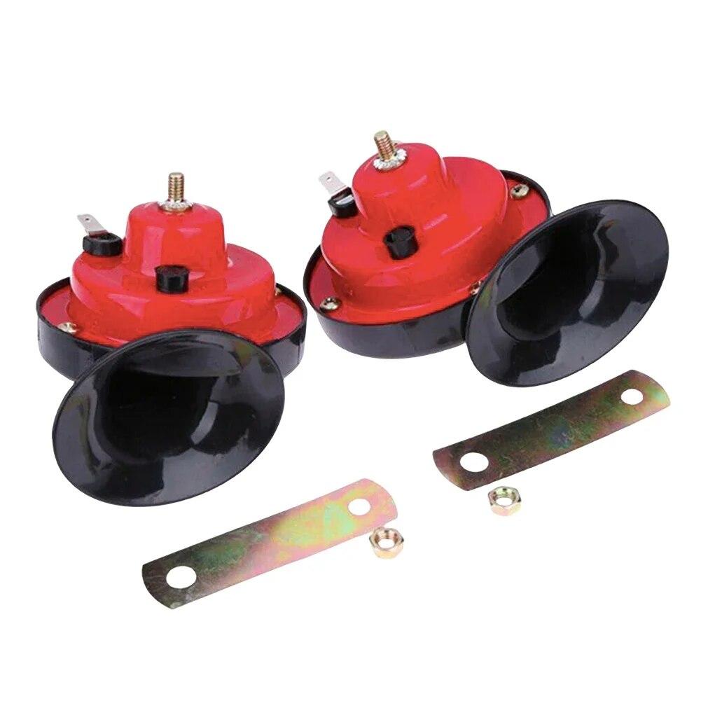 12V Snail Air Horn 48W Waterproof Train Horn 300DB Air Motorcycle Horn Auto Snail Horn for Motorcycle Car Truck SUV Boat