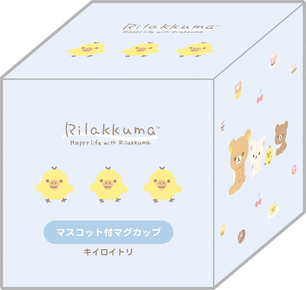 Rilakkuma Mascot H120 X W120 X D105mm San-X Mug, Kiroitori, TK23803,