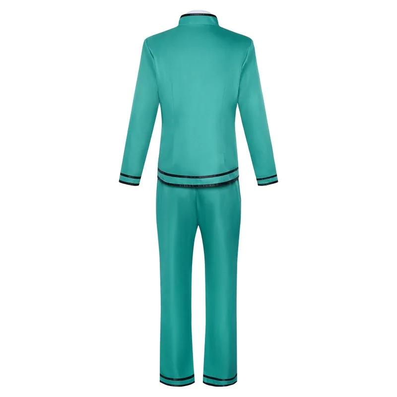 Anime Saiki Costume Kusuo Green JK School Uniform Skirt Teruhashi Cosplay Kokomi Coat Pants Full Set for Unisex Theme Party