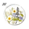Mother's Day Gift Ideas Floral Print Acrylic Coaster, Non-Slip Surface Heat Resistant Protection Cup Pad, Stylish Drink Coasters Transparent Round Mat