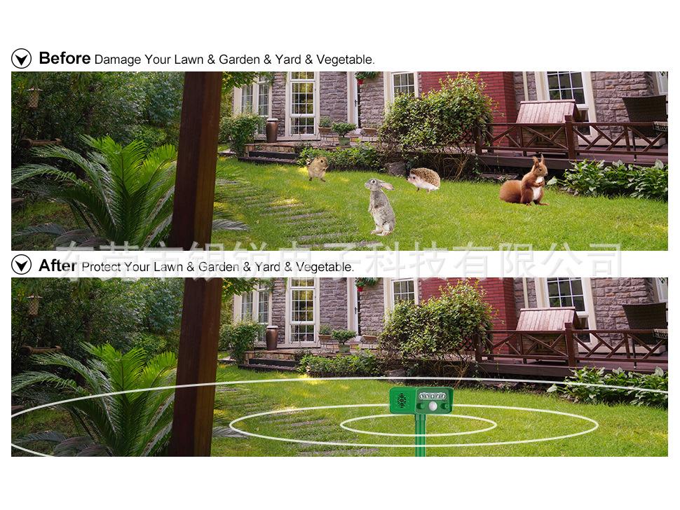 New Enhanced Multi-Animal Solar Pest Repeller for Mice, Snakes, Birds, Dogs, and Insects