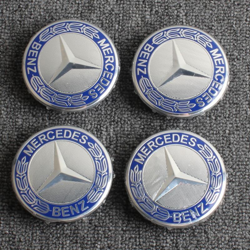75mm 4pcs For Mercedes Benz W211 W205 W213 W203 C218 A207 CLA CLS E Class For Mercedes Benz wheel center cap Hub cap Accessories FA1