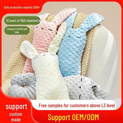 Double-Sided Soothing Infant Sleeping Pillow - Cartoon Crystal Velvet