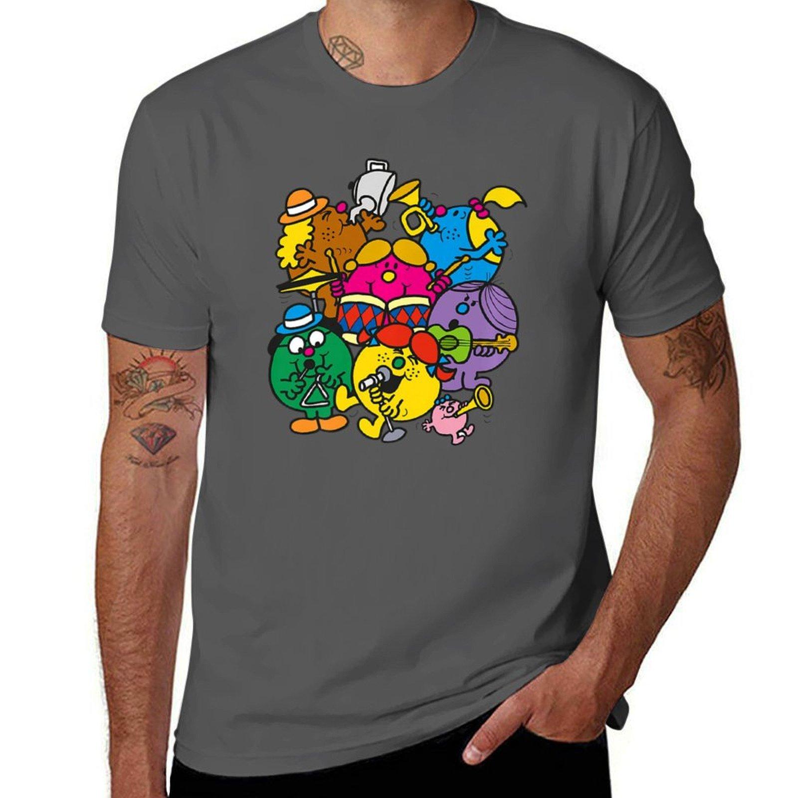 

Mr. Men Little Miss Retro Music Jam Time Chibi for kids T-Shirt man t shirts graphic t shirts for man cotton T-Shirt 4XL