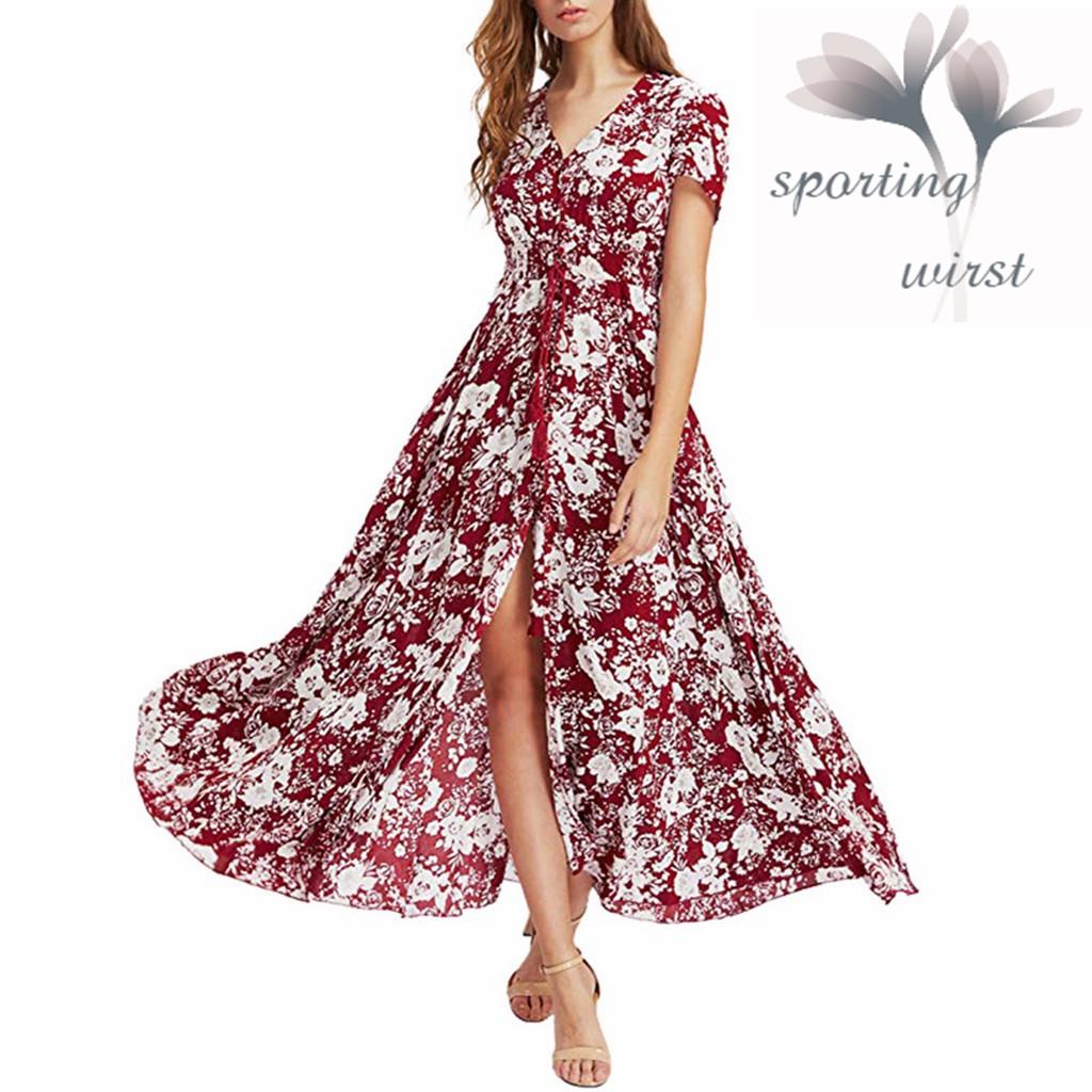 flowy button up dress