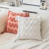 Chenille Tufted Pillowcase Living Room Sofa Pillowcase Nordic Ins Style Cushion Cover Solid Color Backrest Waist Pillowcase