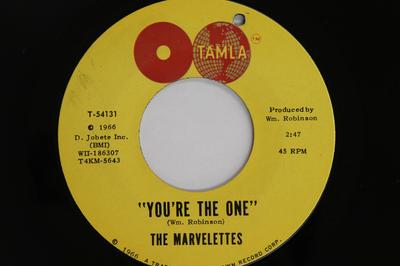 7inch Record MARVELETTES - You're The One / Paper Boy T54131 Tamla 1966 US Soul/Funk Used