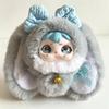 Lucky Rabbit Silicone Plush Pendant: Cute Doll Ornament for Gift