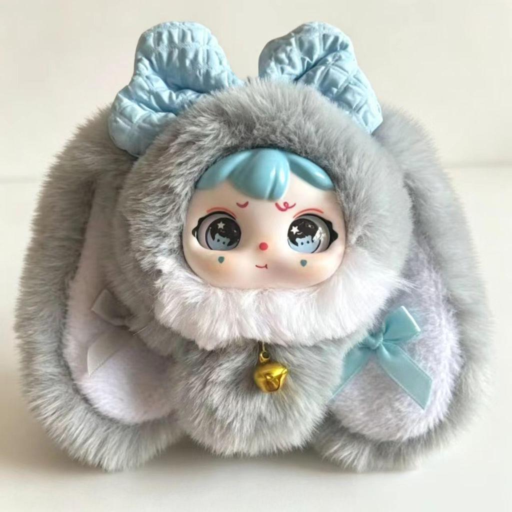 Lucky Rabbit Silicone Plush Pendant: Cute Doll Ornament for Gift