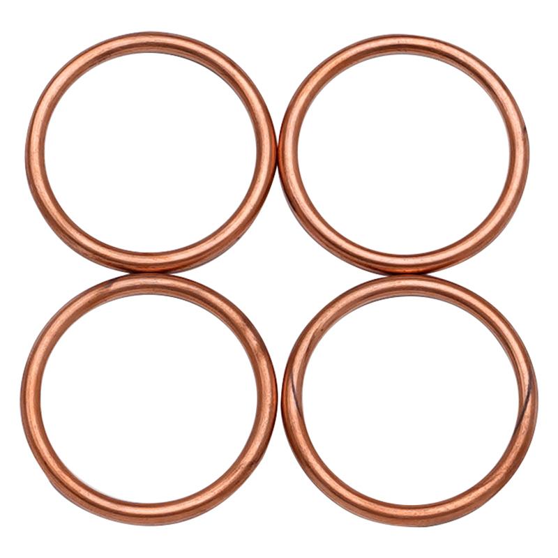 4 PCS Motorcycle Exhaust Pipe Gasket 38 x 46 x 4 MM