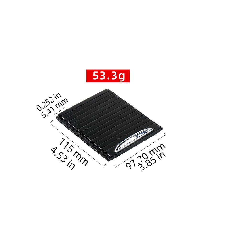 ABS Black Car Center Console Cup Holder Sliding Shutter Cover Roller Blind C2D60258 for Jaguar XJL 10-19 Interior Accessories