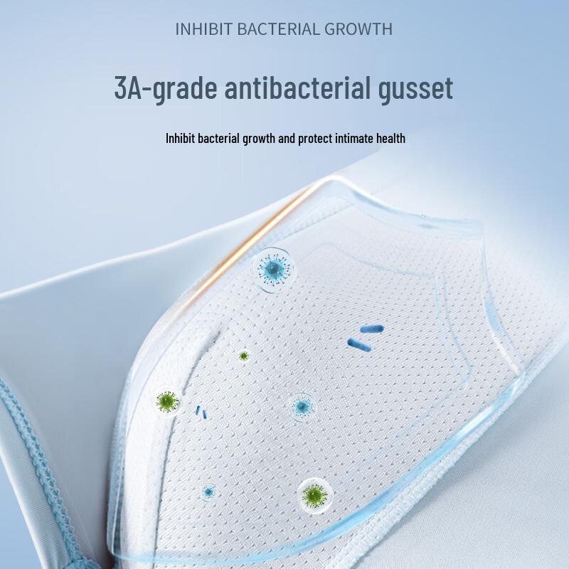 LangSha Men's Summer Ice Silk Boxer Briefs 3-Pack