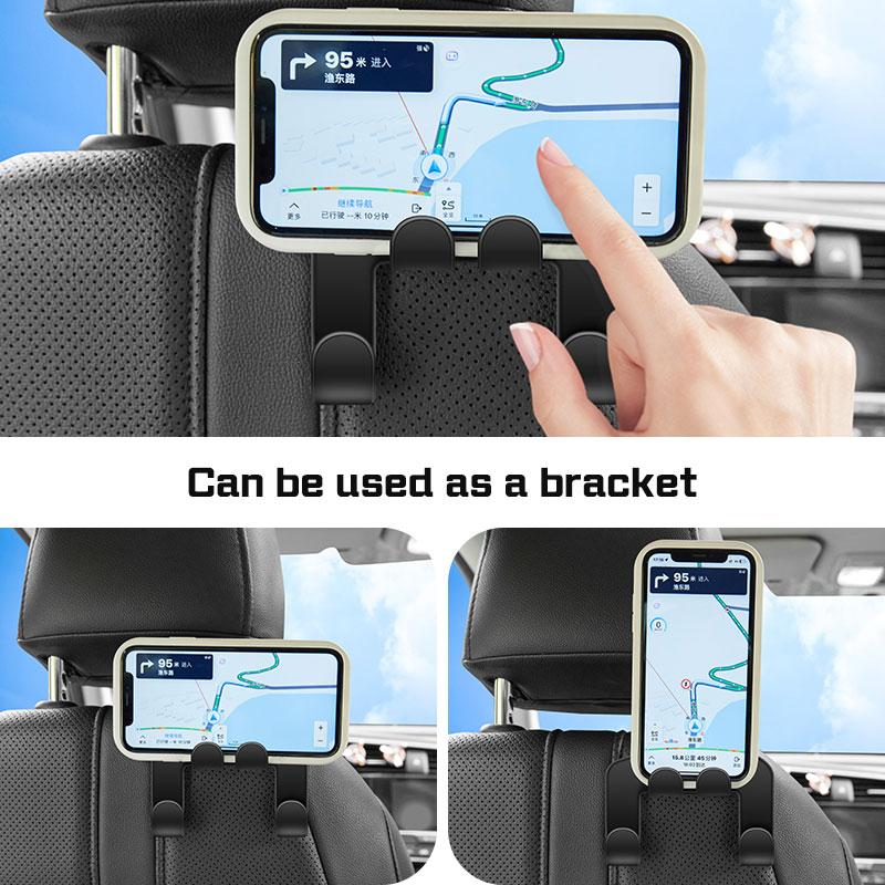 For Chery Jaecoo J7 J8 2026 Car Back Seat Hook Hanging Storage Mobile Phone Holder Stand Car Headrest Hooks For iPhone Samsung