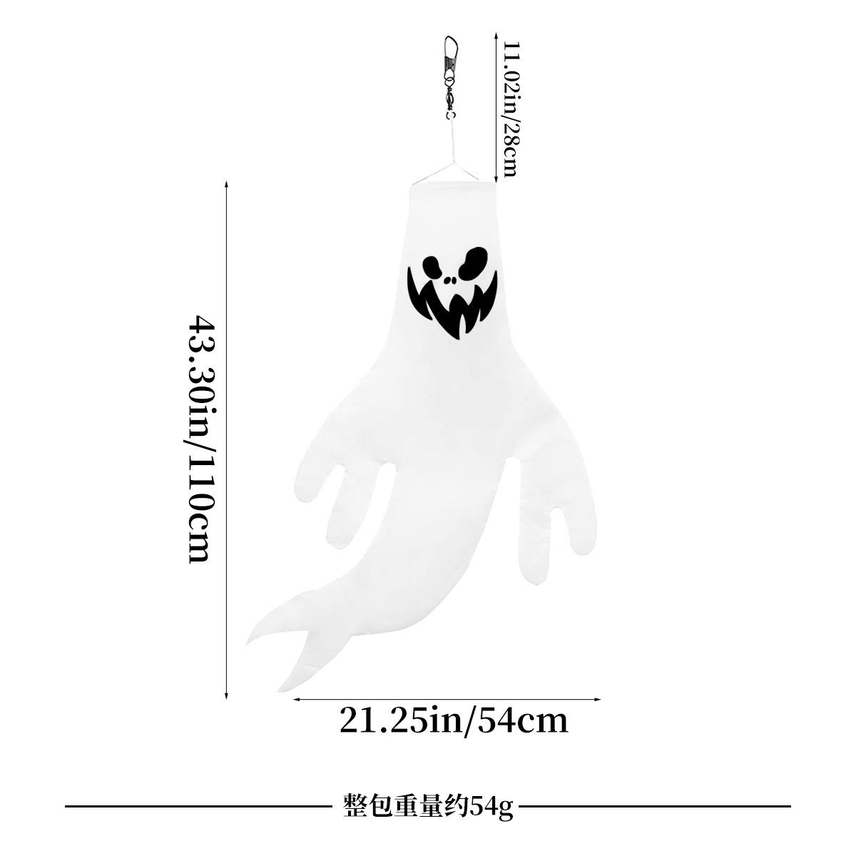 

Halloween Decoration Ghost Pendant Ghost Festival Haunted House Pendant Fan Flag Horror Props White Hanging Ghost Customization Halloween Horror Lanterns