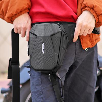 Motorcycle Drop Leg Side Bag Hard Shell Casual Waist Bag Expandable Waterproof Mobile Phone Purse Motorcycle Accessories