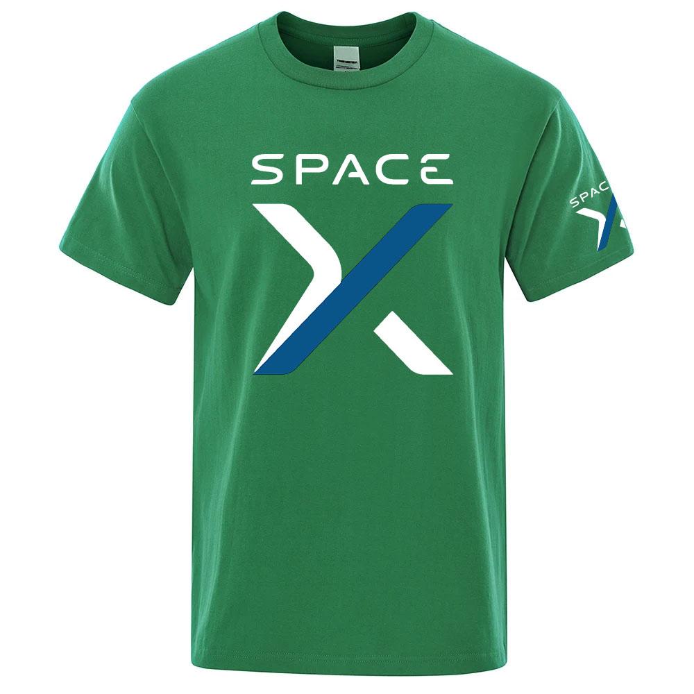 2026 Spacex Space X Logo Stampa Estate Unisex Nuova Maglietta a Maniche Corte Regolare Semplice Rinfrescante Asciugatura Rapida Top