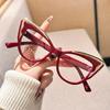 Popular Vintage Anti Blue Light Optical Cat Eye Glasses Women Luxury Brand Designer Myopia Prescription Sexy Eyewear Frame