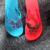 Colorful Rhinestone Butterfly Brooch Pin - Crystal Insect Shoe Decoration