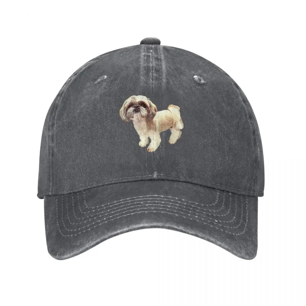 Shih Tzu Perro Cachorro Lindo Regalo Gorra de Béisbol Montañismo lujo Gorra Mujer Streetwear Sombrero Unisex Béisbol Unisex Mujer