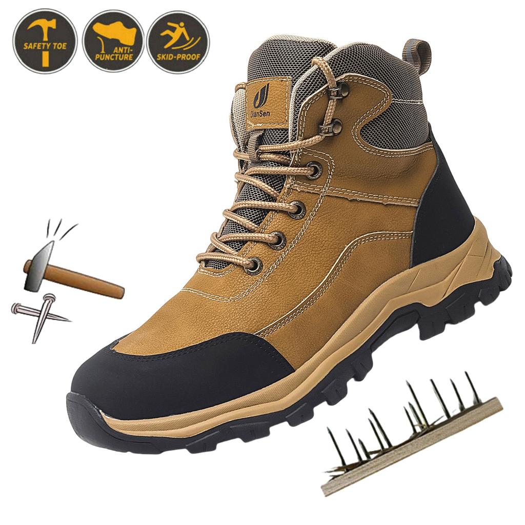 Herren Stahlkappenschuhe Durchstichsichere Sneaker Herrenschuhe Schuhe Rutschfeste Arbeitsschuhe Arbeitsstiefel Unzerstörliche Sicherheitsschuhe