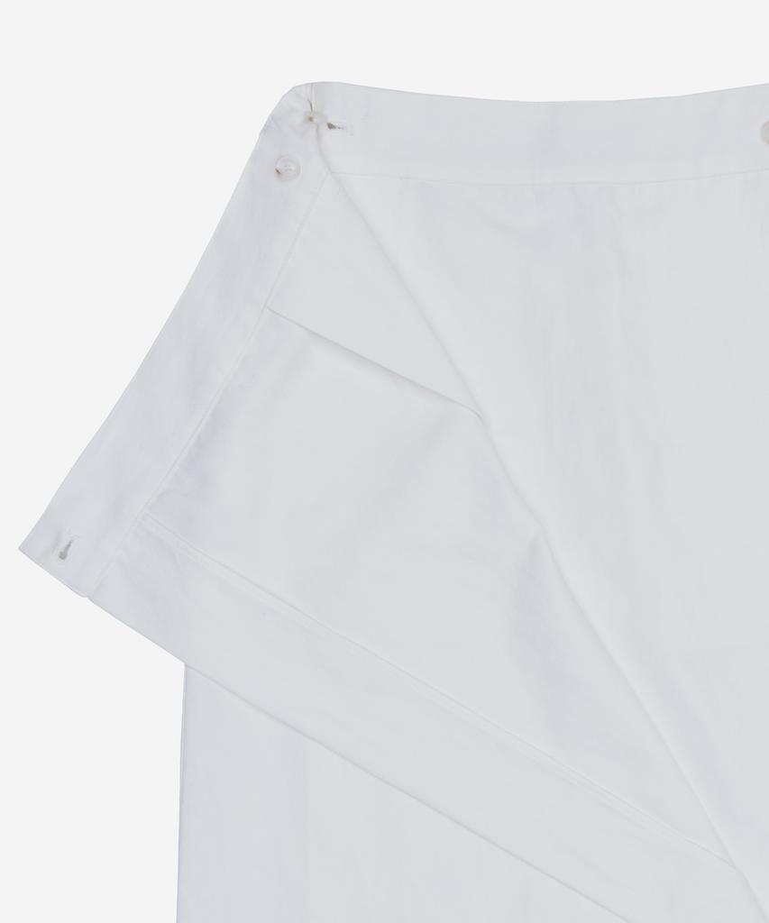 Pildeoseu Women'S Feminine Button Wrap Long Skirt White