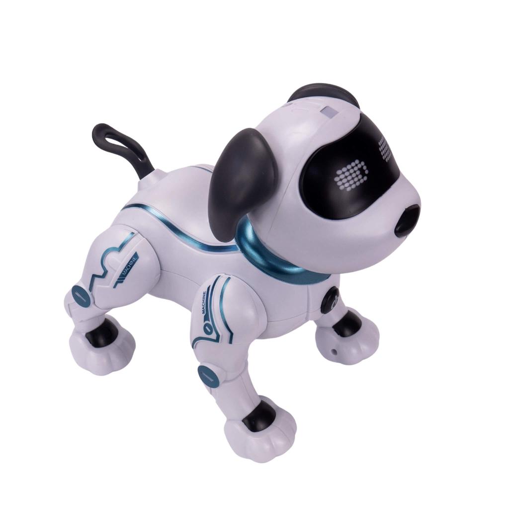 Intelligent Interactive Remote Controlled Robot Dog Walks Commands