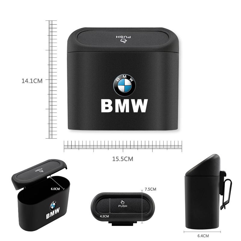2026 Hot Portable Car Trash Can Hanging Organization Storage Box Sticker For BMW X1 X3 X4 X5 E46 E90 F20 E60 E39 F10 M1 M2 M3 M5 M6 E87