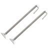 2 Pcs Boat Hatch Support Spring Stainless Steel Adjuster Porthole Door Lid Spring for Yachts Campers 225x15mm