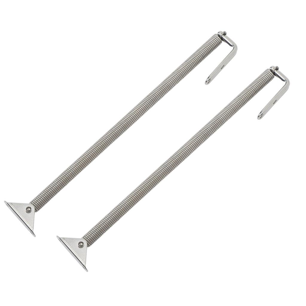 2 Pcs Boat Hatch Support Spring Stainless Steel Adjuster Porthole Door Lid Spring for Yachts Campers 225x15mm