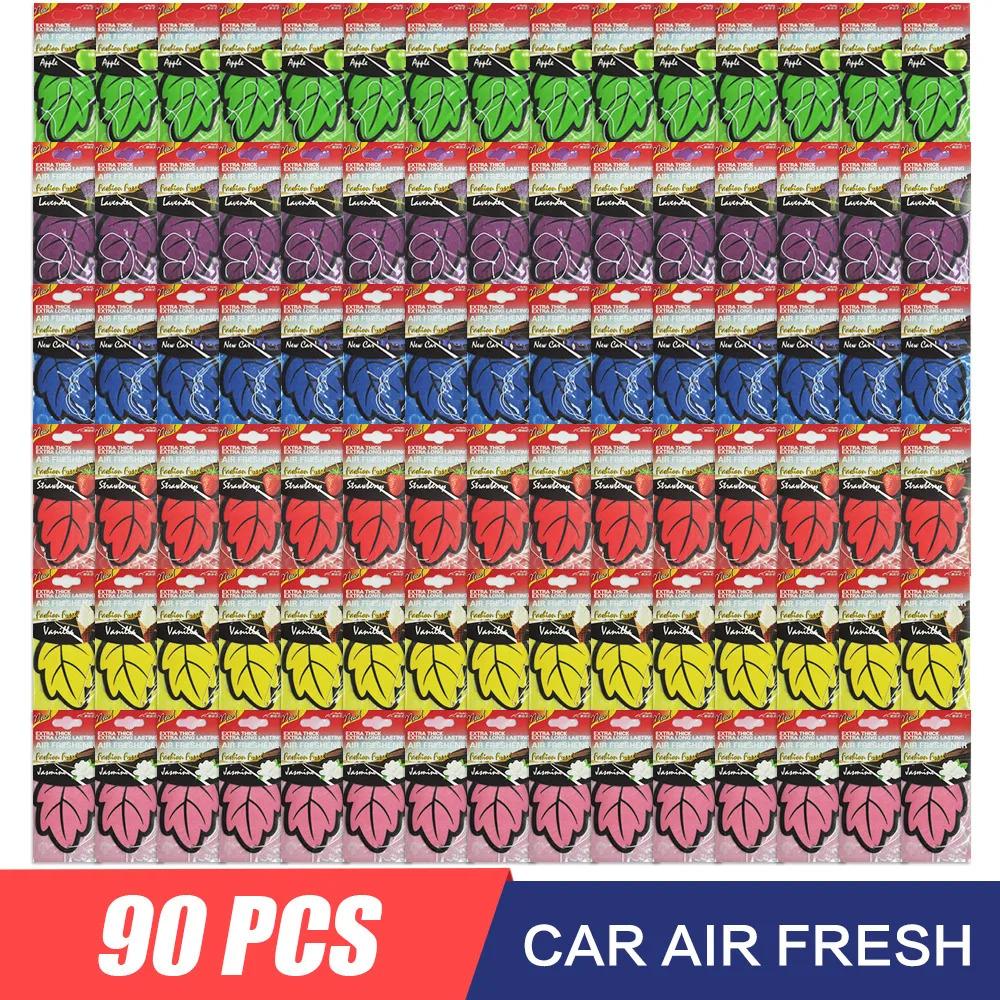 1/60/90/120PCS  Car Air Freshener Smell Car Perfume for Car Interior Accessories Air Freshener Customization