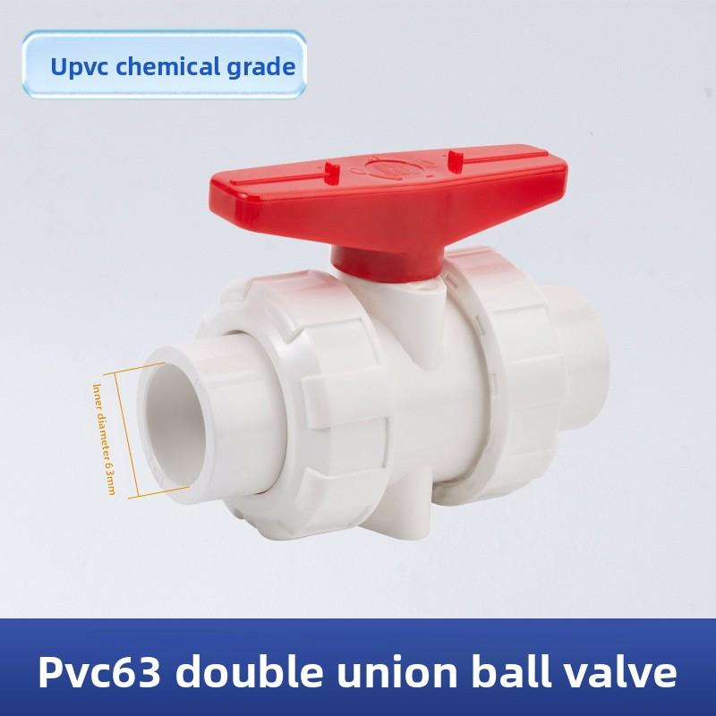 DN25 Doppelverschraubungs-Kugelhahn Kunststoff Innengewinde Wasserrohrschalter Bewässerung Schnellverbinder Gartenbewässerungs-Verbindungsstücke