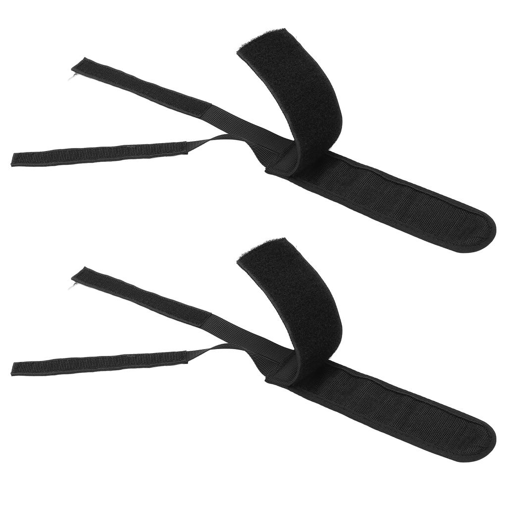 1 Par Tiras de Pedal de Bicicleta Fita Resistente a Rasgos Durável Robusto Ajustável Cinta para Pés de BicicletaPreto