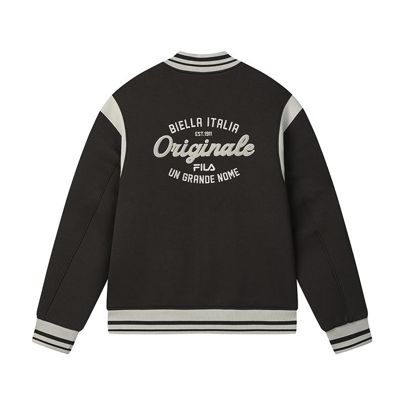 New FILA ORIGINALE Baseball Jacket Men's Coffee Brown F11M519502F-BN