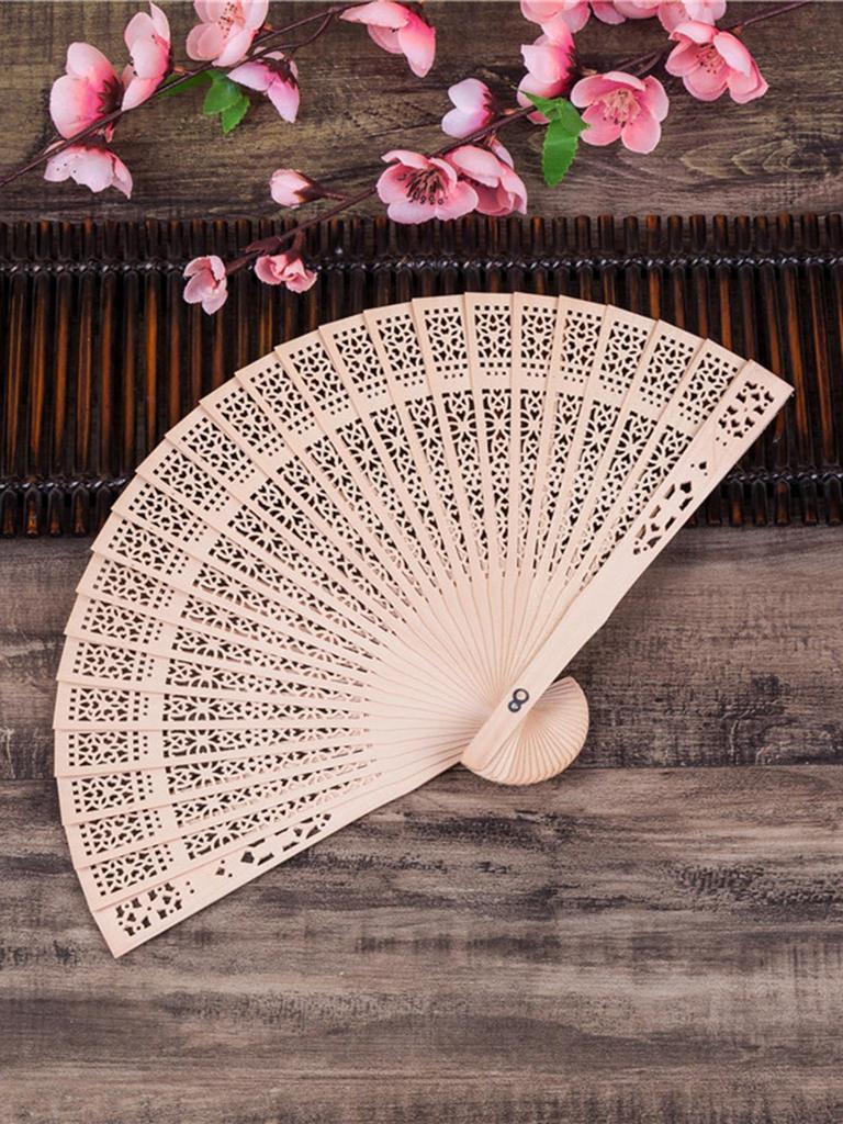 Chinese Style Black Vintage Hand Fan Folding Fan Chinese Dance Party Folding Fan