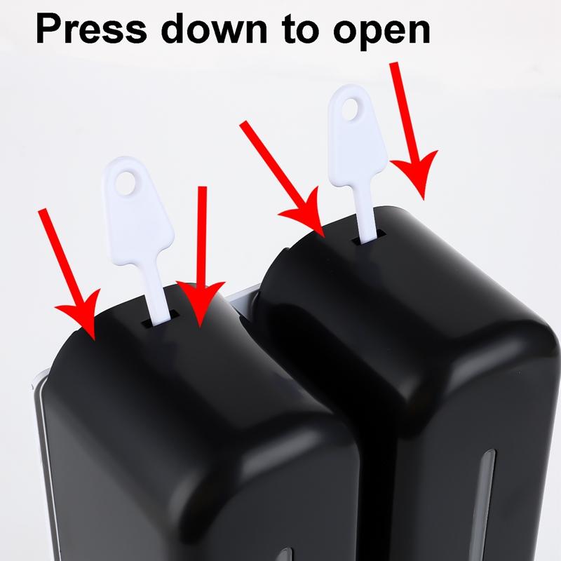 700ml Wall Mount Soap Dispenser Manual Shampoo Shower Gel Dispenser Lotion Container Liquid Hand Soap Dispenser For Bathroom