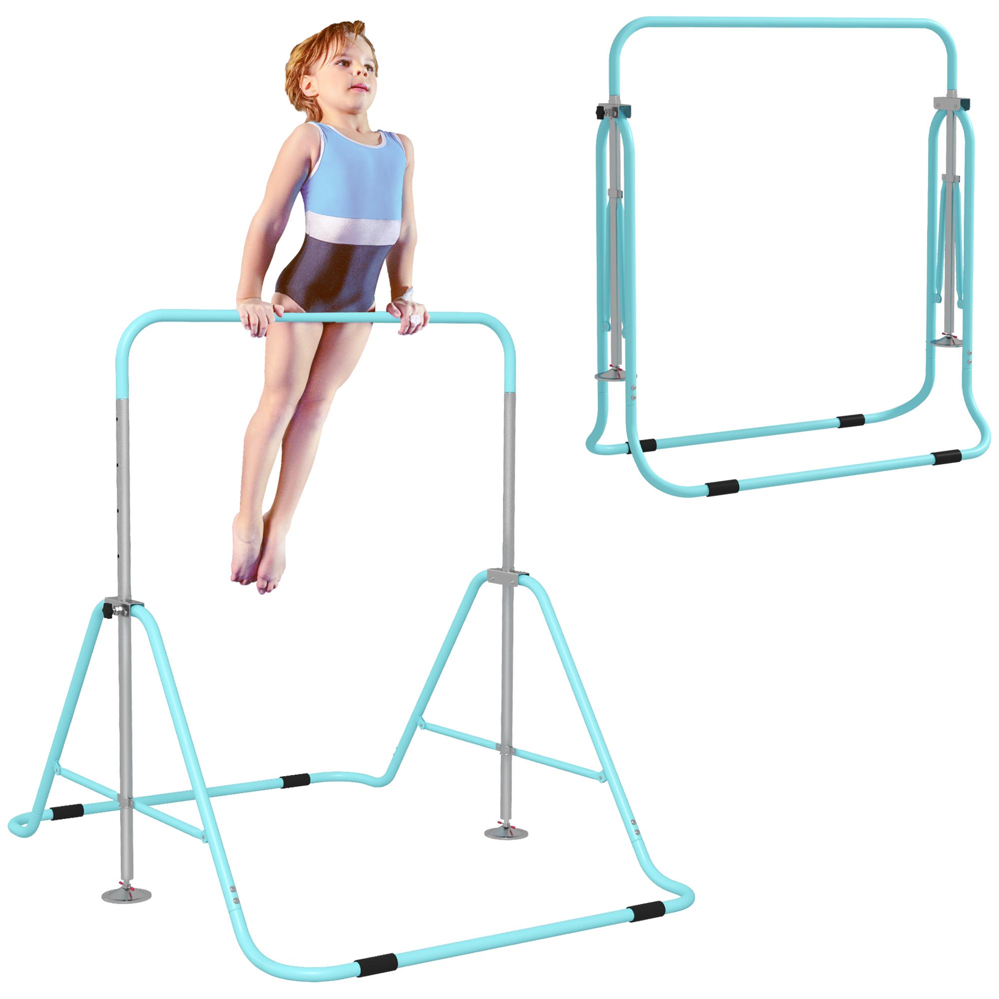 Children`s folding gymnastics bar, adjustable height