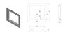 Frame for LUCY 12 Fireplace Stove Frame Width 70 Mm