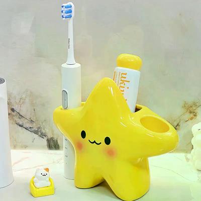 Cartoon Star Electric Toothbrush Holder Home Bathroom Cute Creative Toothbrush Storage Rack Toothpaste Storage Rack