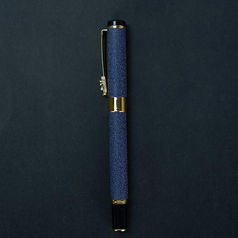 Dragon Clip Metal Pen: Ballpoint, Fountain, Rollerball - Simple & Elegant with Laser Logo.