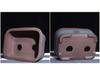 Extra-Large Breathable Purple Clay Square Bonsai Pot for Succulents and Green Plants
