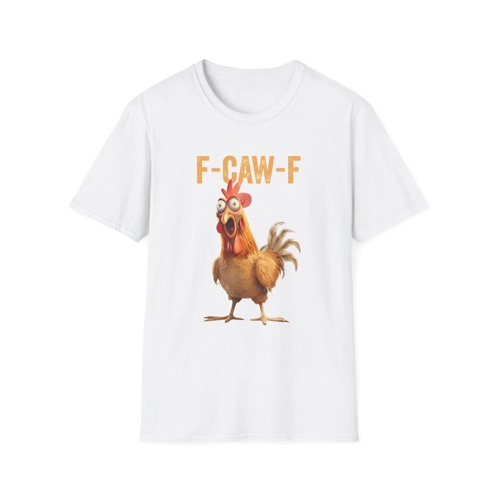 Funny Rooster Meme T-Shirt, F-Caw-F Raven Crow Tee, Sassy Bird Lover Shirt, Moonlit Raven Graphic Top Nature Inspired Autumn Tee