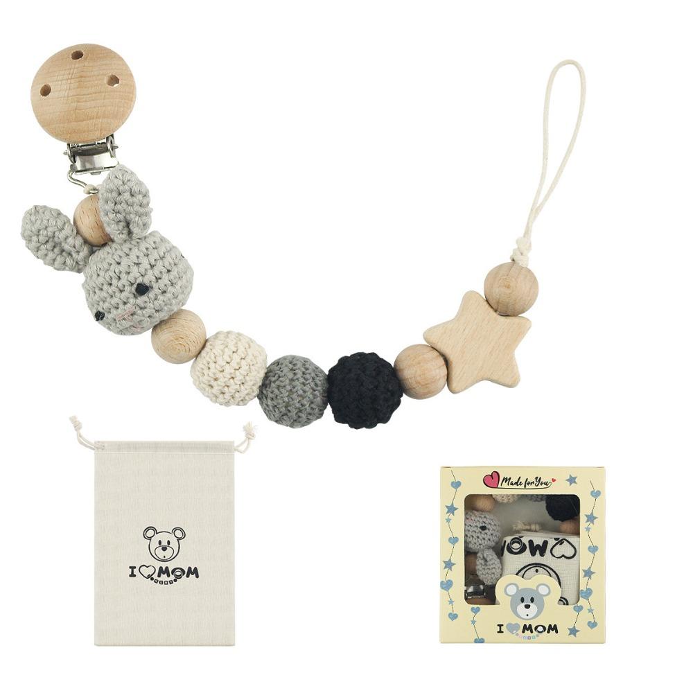 Storage Bag Teething Toys Anti-Drop Pacifier Holder Baby Pacifier Clips Soother Chain Dummy Holder