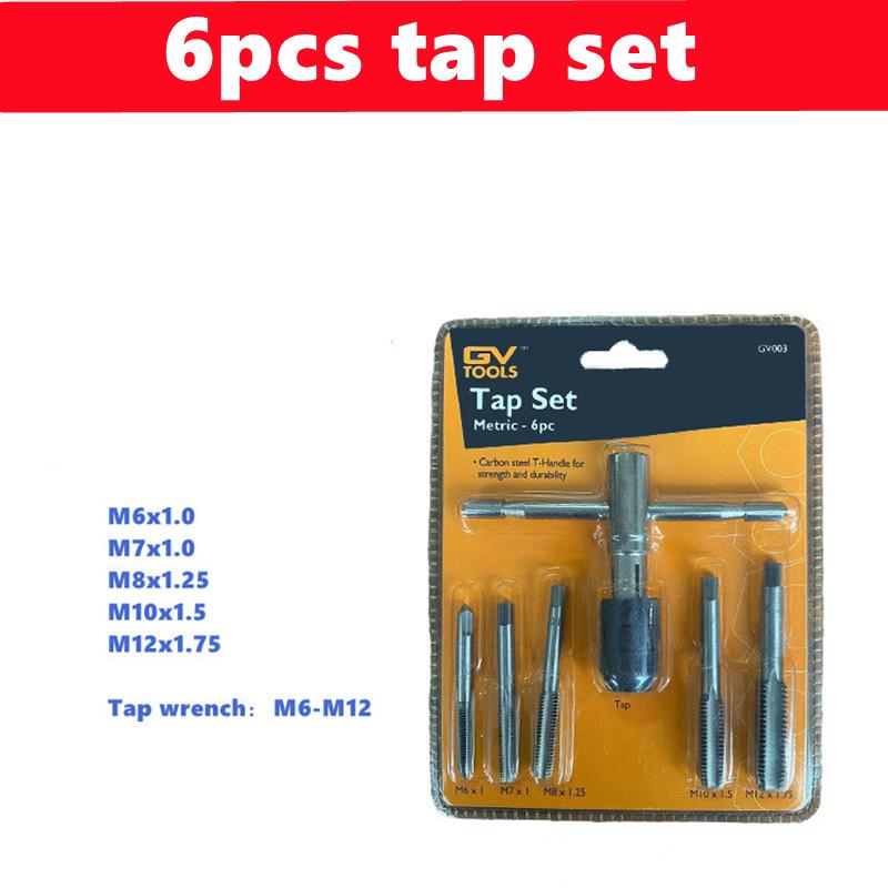 6/8/32/40pcs Tap and Die Set M3-M12, a Manual Tool Set for Manual Internal and External Thread Tapping Repair